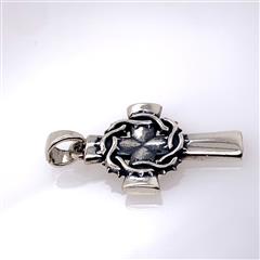 James Avery Retired Crown of Thorns Cross Sterling Silver Pendant
